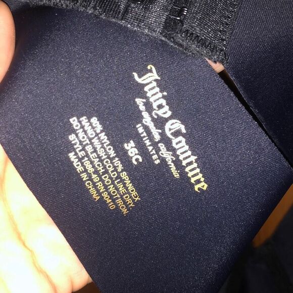 Juicy couture black Pushup bra size 36C - Picture 4 of 4